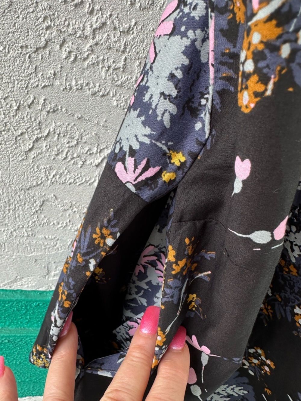 Free People Let The Sunshine In Print Cotton Pockets Dress Floral XL - Picture 7 of 14